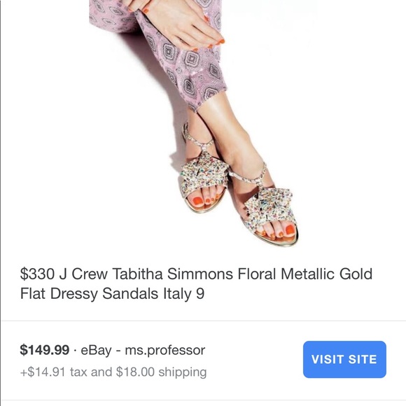 $95 LN TABITHA SIMMONS FLORAL SANDALS - Picture 8 of 8